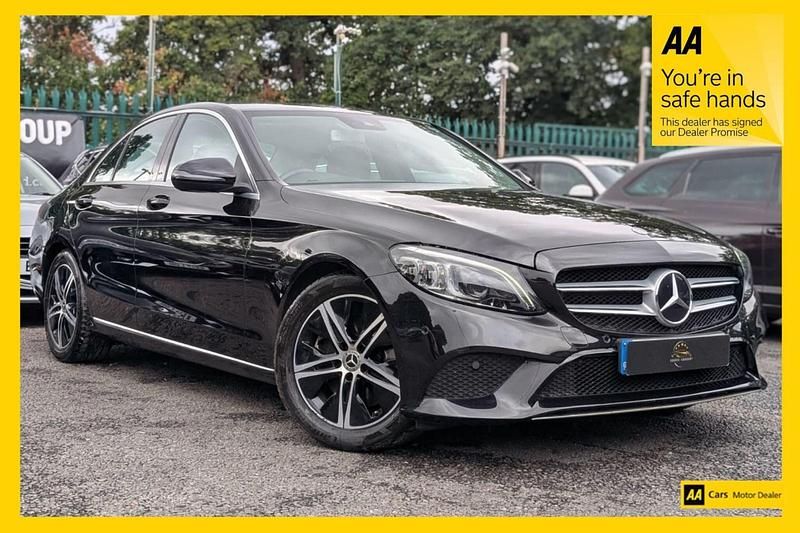 Black Used 2019 Mercedes C300 Premium Sedan | £17,988 (Good price) - Image 1/3