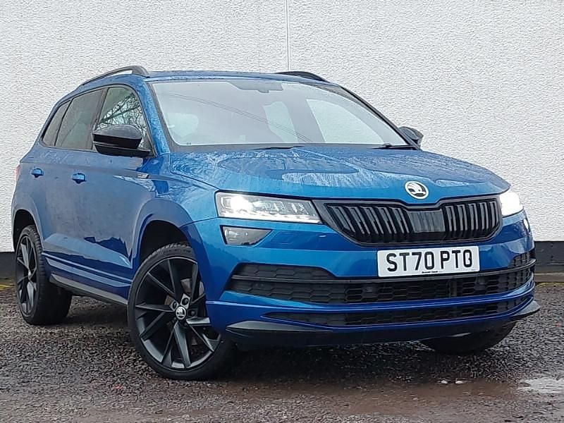 Used Skoda Karoq SportLine 150 HP (110 kW) 2021 Blue SUV