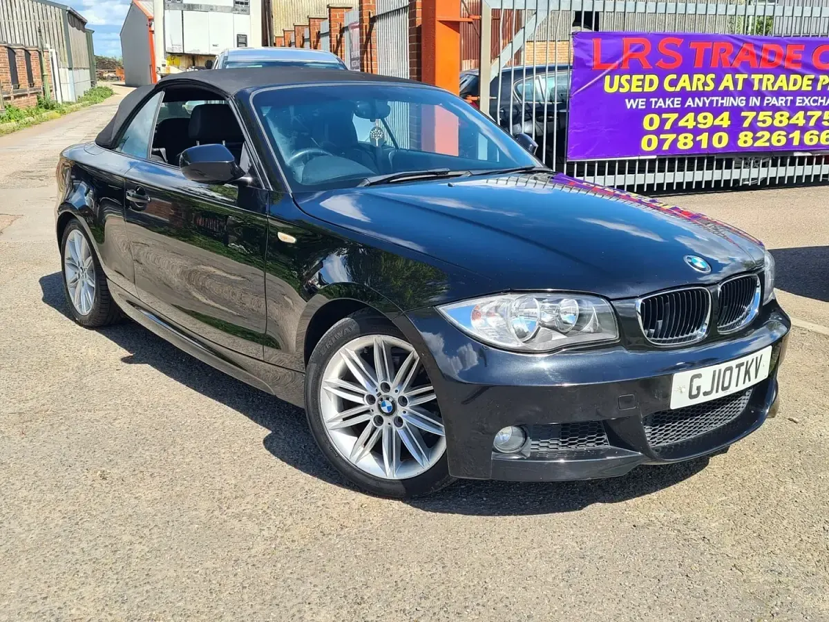 Used BMW 118 Cabriolet M Sport 143 HP (105 kW) 2010 Black Cabriolet