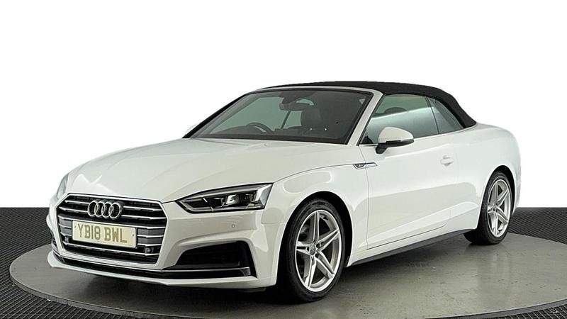 White Used 2018 Audi A5 Cabriolet S-Line Cabriolet | £14,480 (Fair price) - Image 1/4