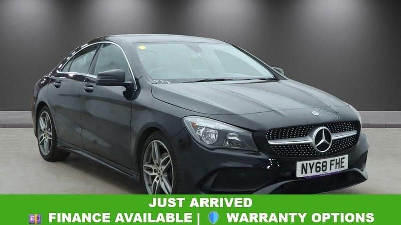 Used Mercedes CLA180 AMG line 122 HP (89 kW) 2018 Black Sedan
