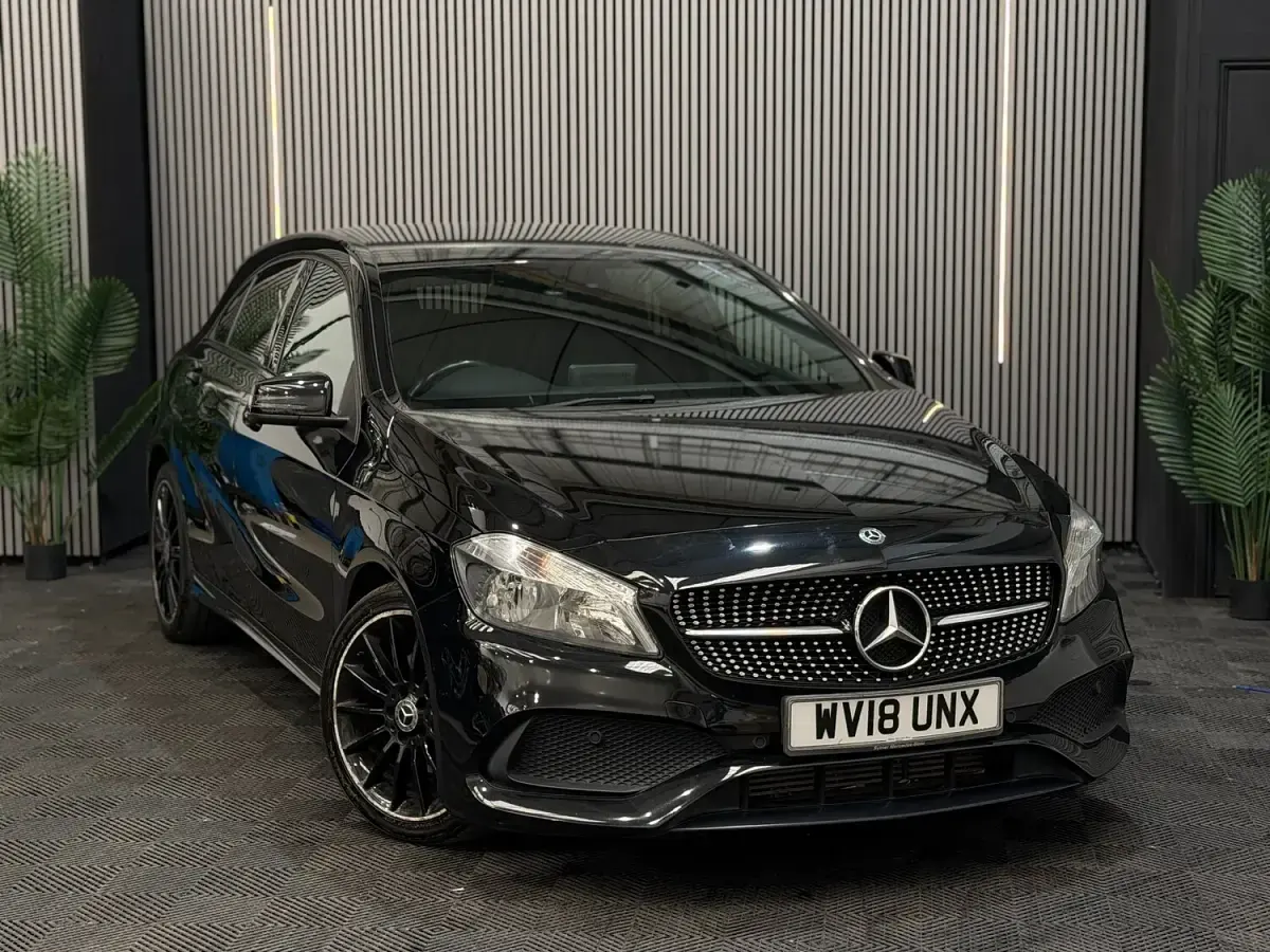 Used Mercedes A180 AMG line 2018 Black Hatchback