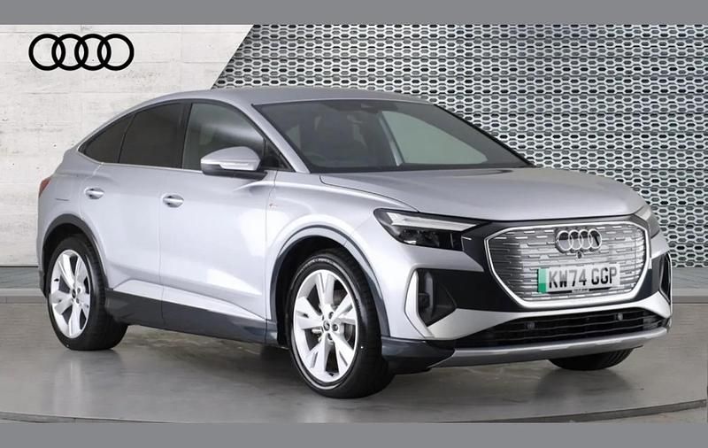 Silver Used 2024 Audi Q4 Sportback e-tron S-Line SUV | £28,590 - Image 1/4