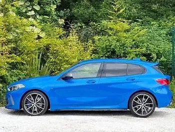 Used BMW M135 Comfort Edition 306 HP (225 kW) 2024 Blue Hatchback