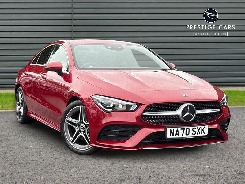 Red Used 2020 Mercedes CLA180 AMG Line Premium Sedan | £20,791 (Good price) - Image 1/4
