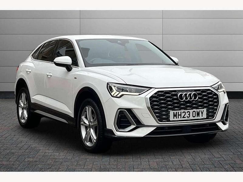 Arkona white Used 2023 Audi Q3 S-Line SUV | £27,600 (Good price) - Image 1/4