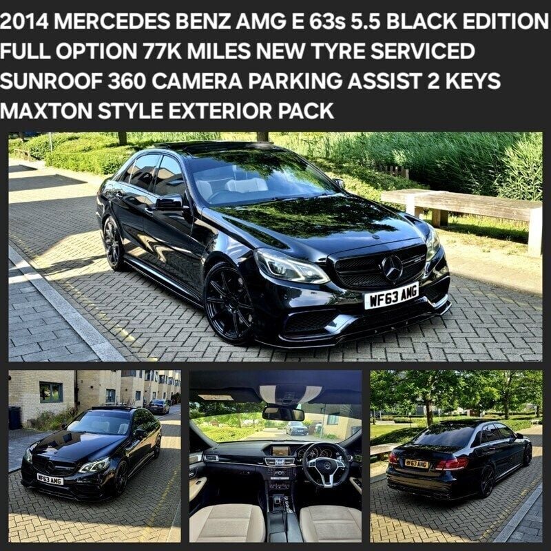 Black Used 2014 Mercedes E63S AMG AMG Sedan | £24,950 - Image 1/4