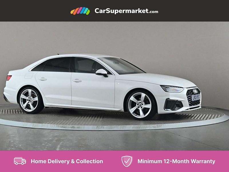 White Used 2021 Audi A4 S-Line Sedan | £19,997 (Fair price) - Image 1/4