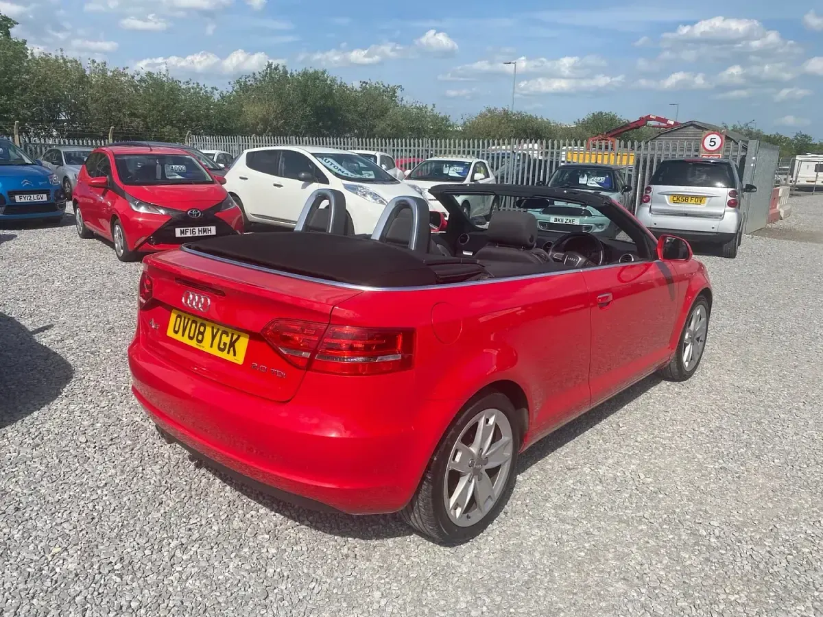 Used Audi A3 Cabriolet Sport 140 HP (102 kW) 2008 Red Cabriolet