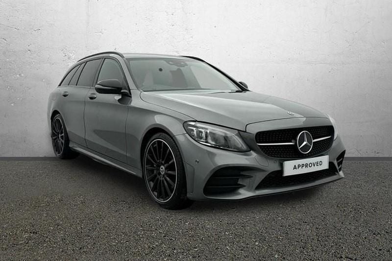 Used Mercedes C300 AMG line 258 HP (189 kW) 2021 Grey Estate