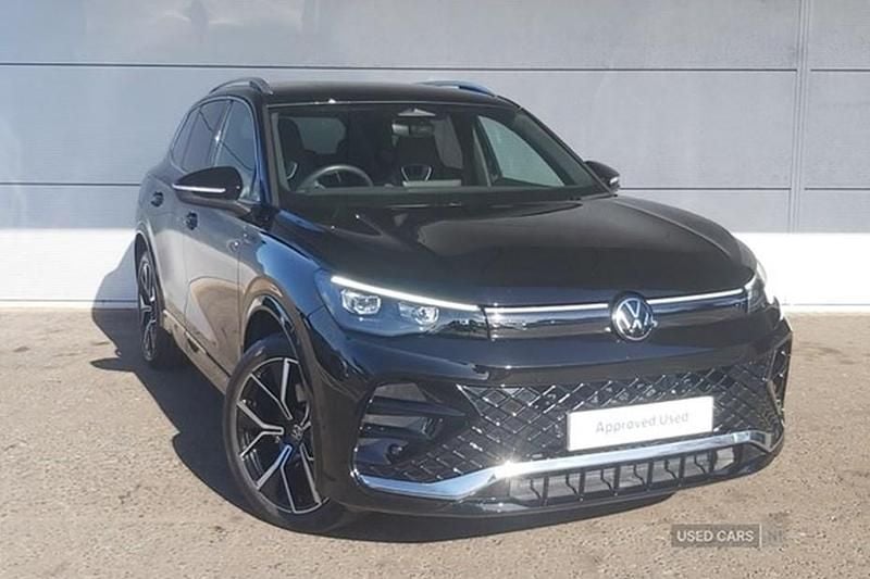 Black Used 2025 VW Tiguan R-line SUV | £35,995 (Expensive) - Image 1/1