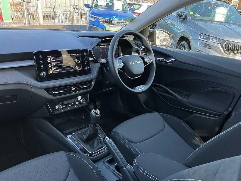 Used Skoda Fabia Design Edition 85 HP (62 kW) 2025 Velvet red metallic black magic pearl effect Hatchback