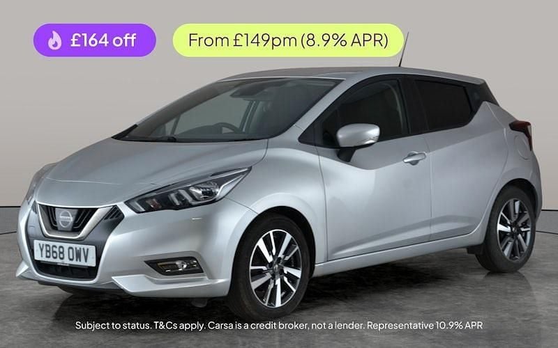 Silver Used 2018 Nissan Micra Acenta Hatchback | £7,397 (Fair price) - Image 1/2