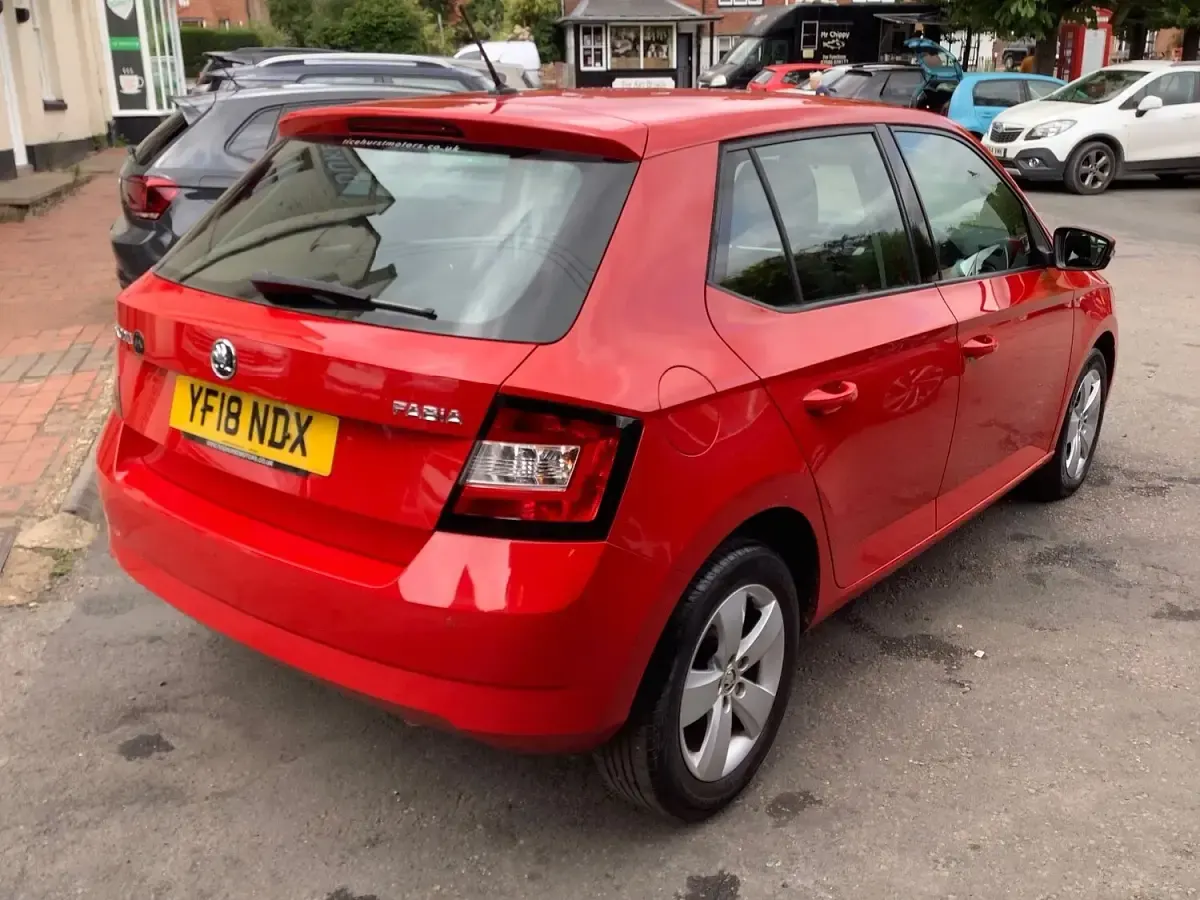 Used Skoda Fabia SE 110 HP (80 kW) 2018 Red Hatchback
