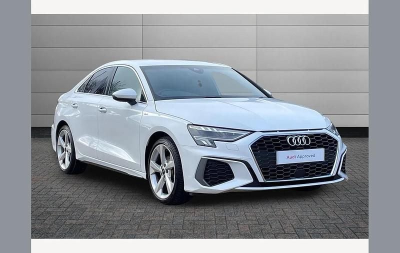 Used Audi A3 S-Line 110 HP (80 kW) 2022 White Sedan