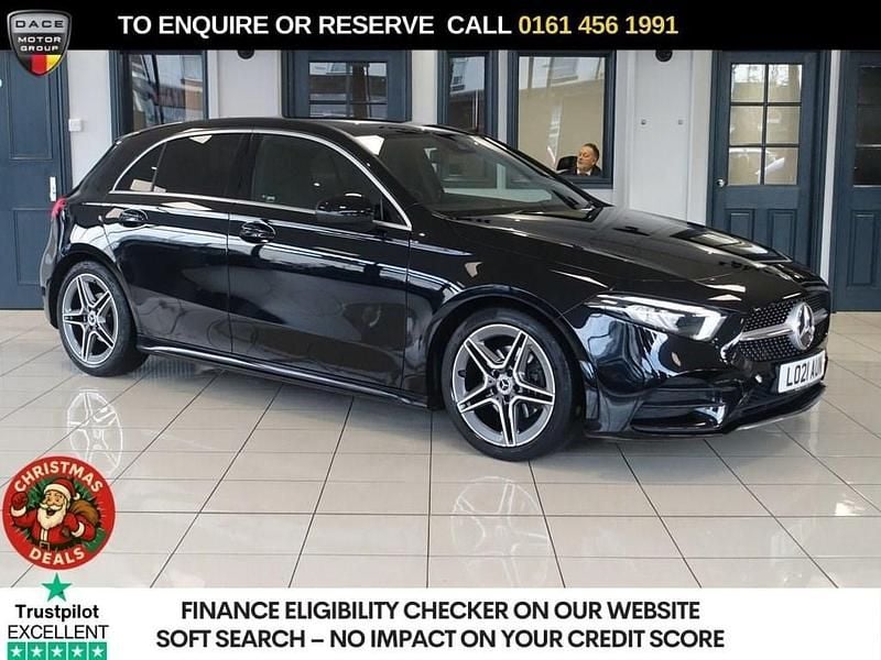 Black Used 2021 Mercedes A180 AMG line Hatchback | £16,970 (Good price) - Image 1/4
