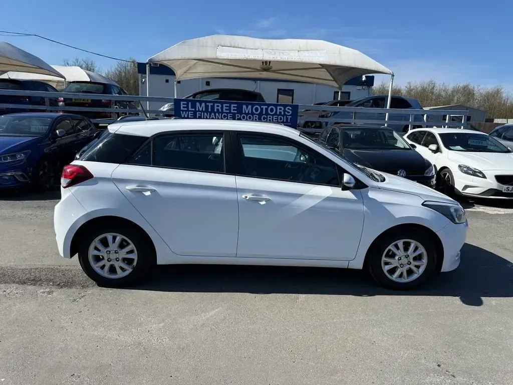 Begagnad Hyundai i20 SE 84 HK (61 kW) 2017 Vit Halvkombi