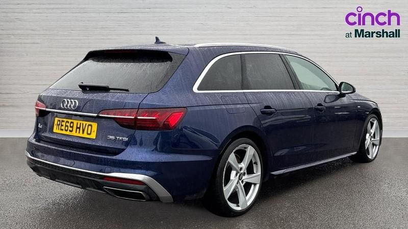 Used Audi A4 S-Line 150 HP (110 kW) 2019 Blue Estate