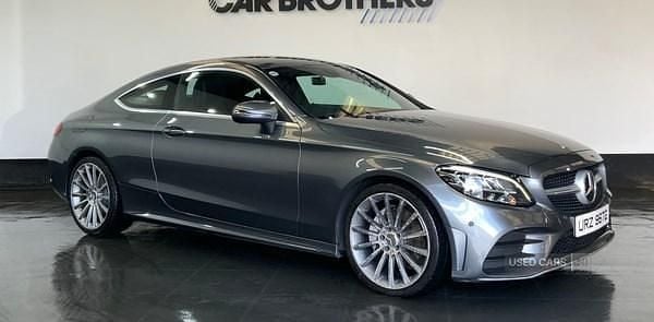 Used Mercedes C220 AMG line 2019 Grey Coupe
