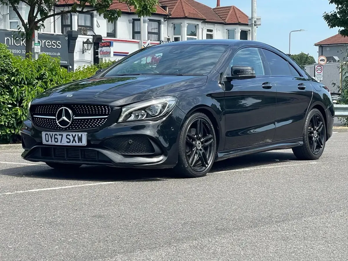 Used Mercedes CLA220 AMG line 2017 Black Sedan