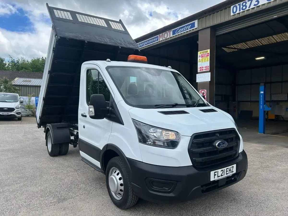 Used Ford Transit 130 HP (95 kW) 2021 White Cabriolet