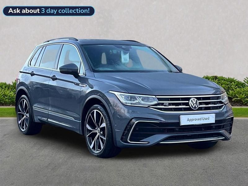 Grey Used 2021 VW Tiguan R-line SUV | £22,171 (Fair price) - Image 1/4