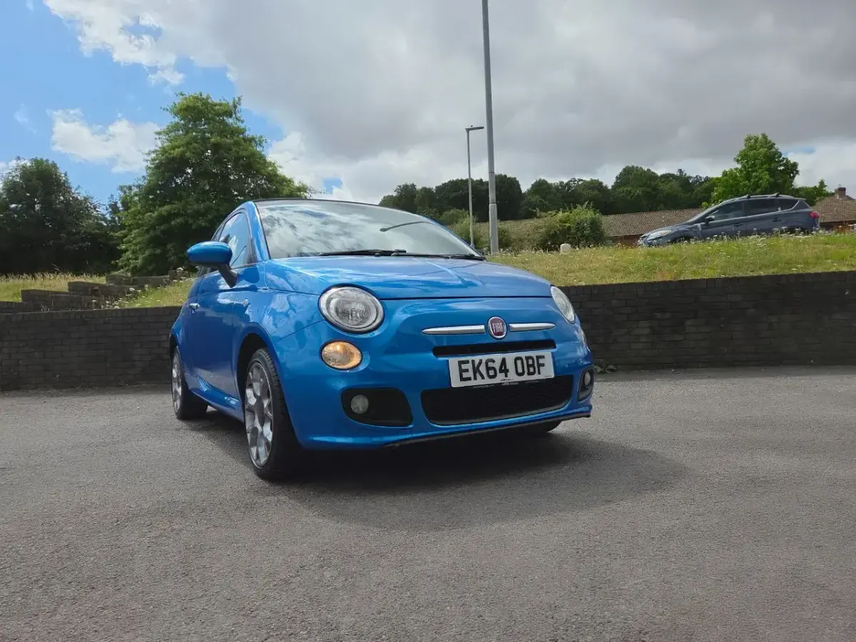 Used Fiat 500C S 2014 Blue Cabriolet