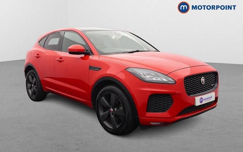 Red Used 2020 Jaguar E-Pace Chequered Flag SUV | £22,099 (Fair price) - Image 1/4