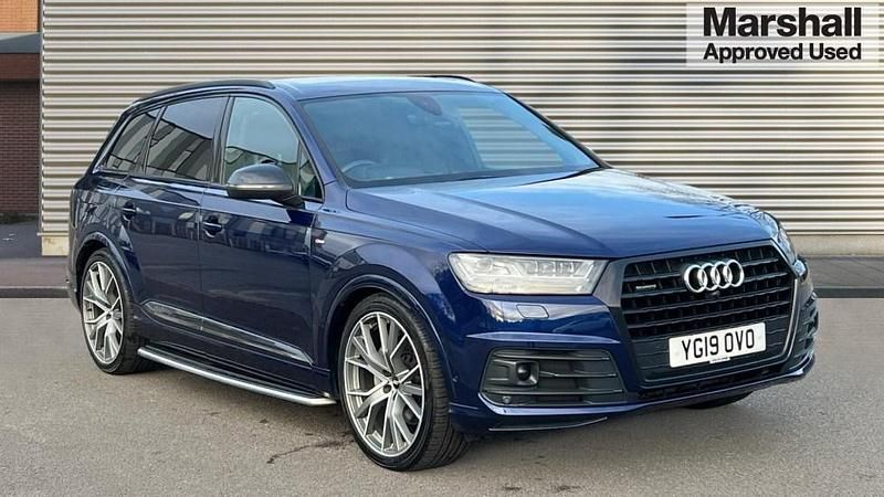 Blue Used 2019 Audi Q7 Advanced SUV | £33,128 (Good price) - Image 1/4