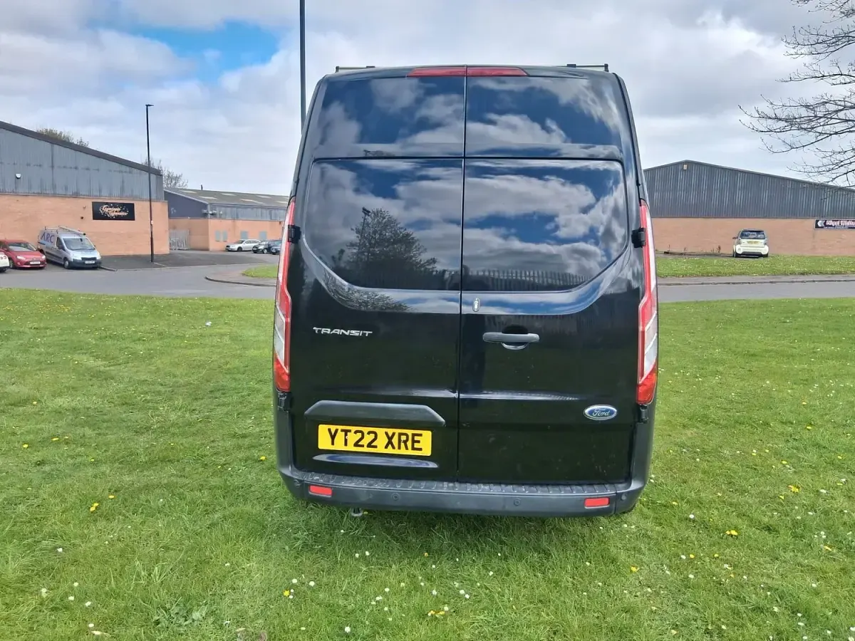 Used Ford Transit Custom 105 HP (77 kW) 2022 Black Van