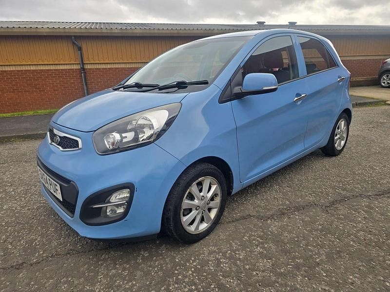 Used Kia Picanto 84 HP (61 kW) 2014 Blue Hatchback