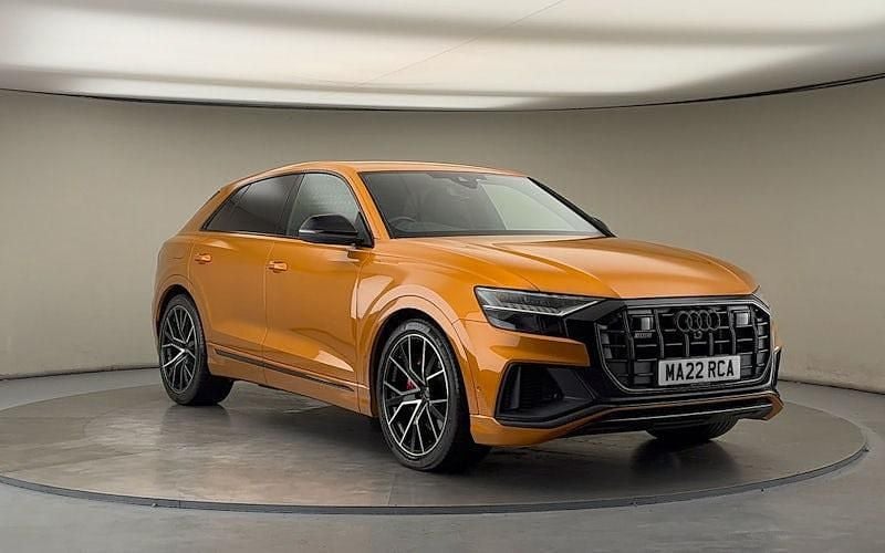 Dragon orange metallic Used 2022 Audi SQ8 Black Edition SUV | £55,000 (Super price) - Image 1/4