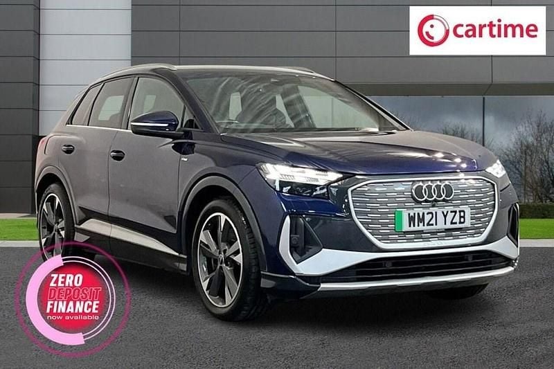 Blue Used 2021 Audi Q4 e-tron Advanced SUV | £20,990 - Image 1/4
