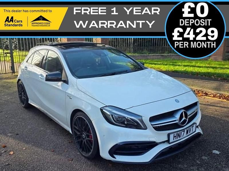 White Used 2017 Mercedes A45 AMG Hatchback | £19,920 (Good price) - Image 1/4