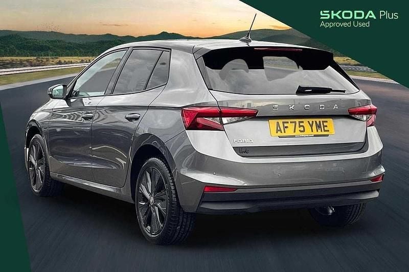 Used Skoda Fabia Design Edition 110 HP (80 kW) 2025 Graphite grey metallic black magic pearl effect Hatchback