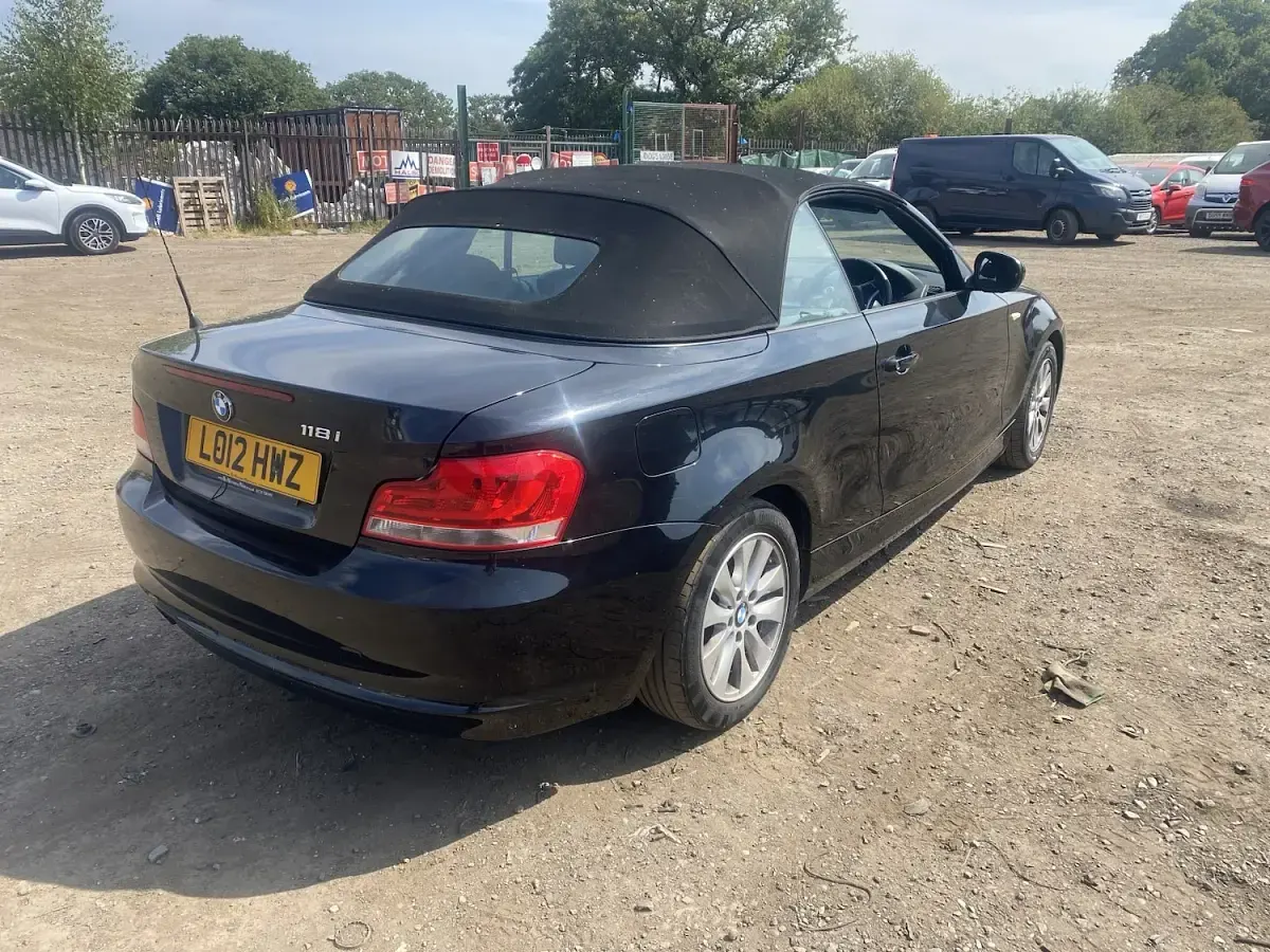 Used BMW 118 Cabriolet 2012 Black Cabriolet