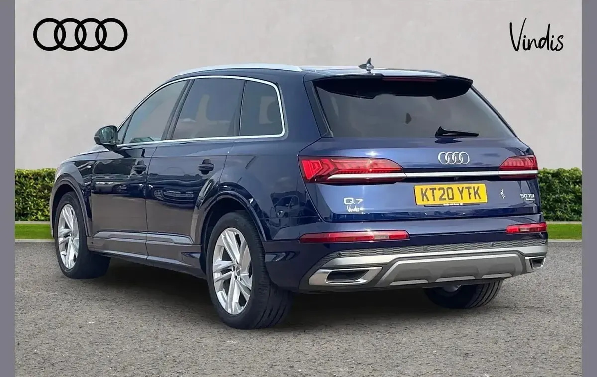 Used Audi Q7 S-Line 282 HP (207 kW) 2020 Blue SUV