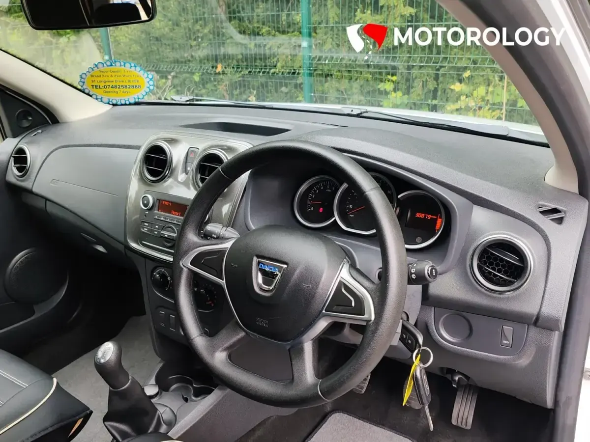Begagnad Dacia Sandero Ambiance 90 HK (66 kW) 2017 Vit Halvkombi
