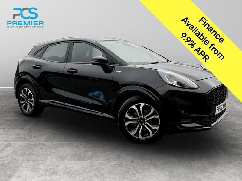 Agate black (premium paint) Used 2022 Ford Puma Gen-E ST-Line SUV | £11,295 (Fair price) - Image 1/3