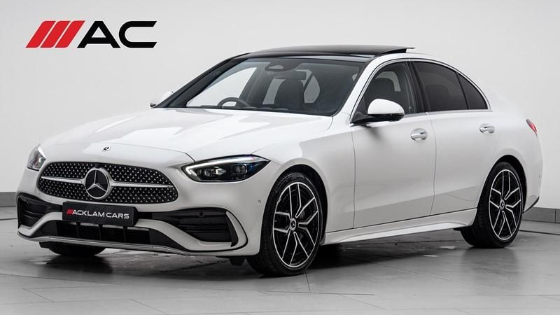 Used Mercedes C220 AMG Line Premium Plus 200 HP (147 kW) 2025 White Sedan