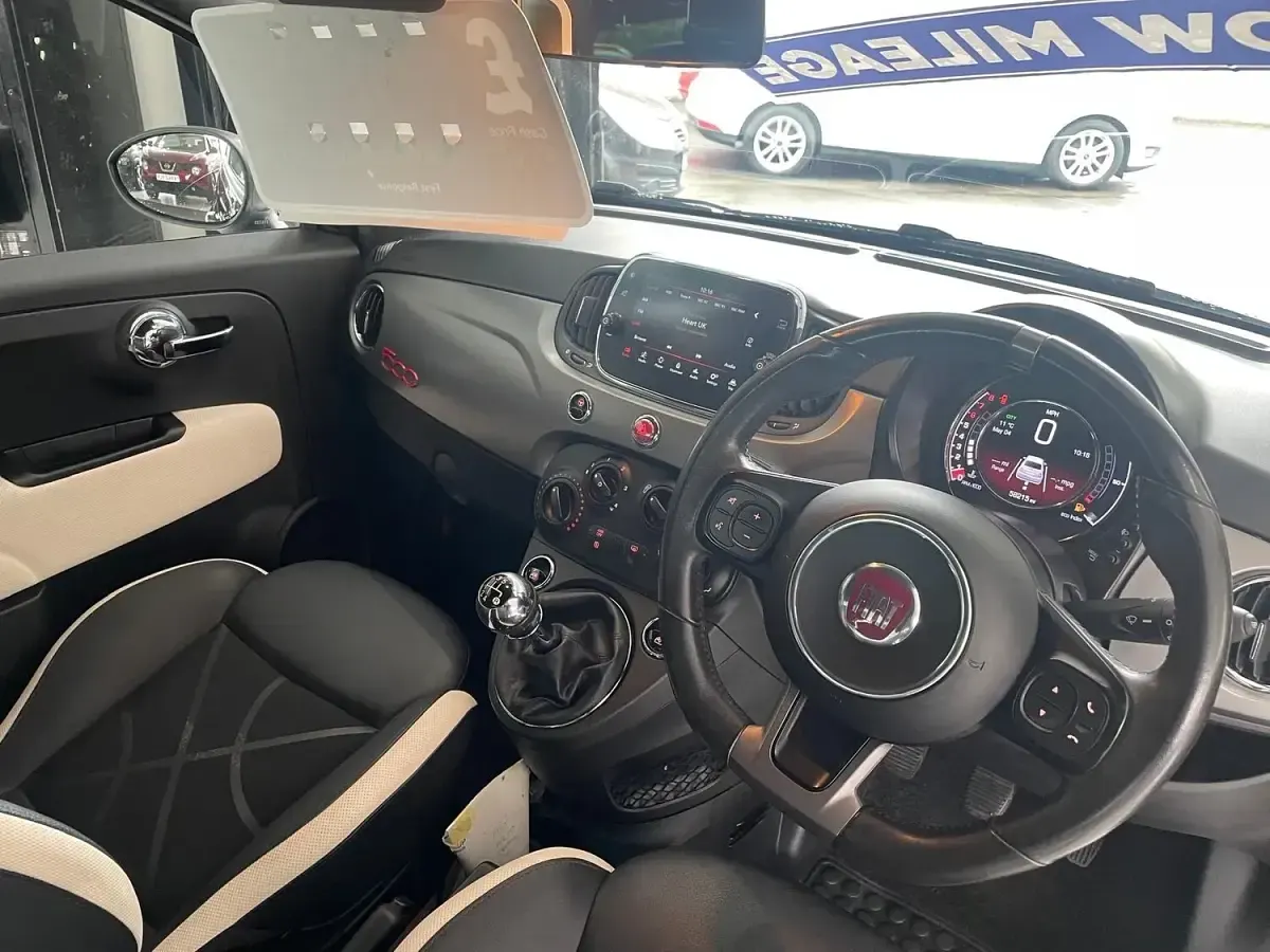 Used Fiat 500 S 69 HP (50 kW) 2017 Black Hatchback