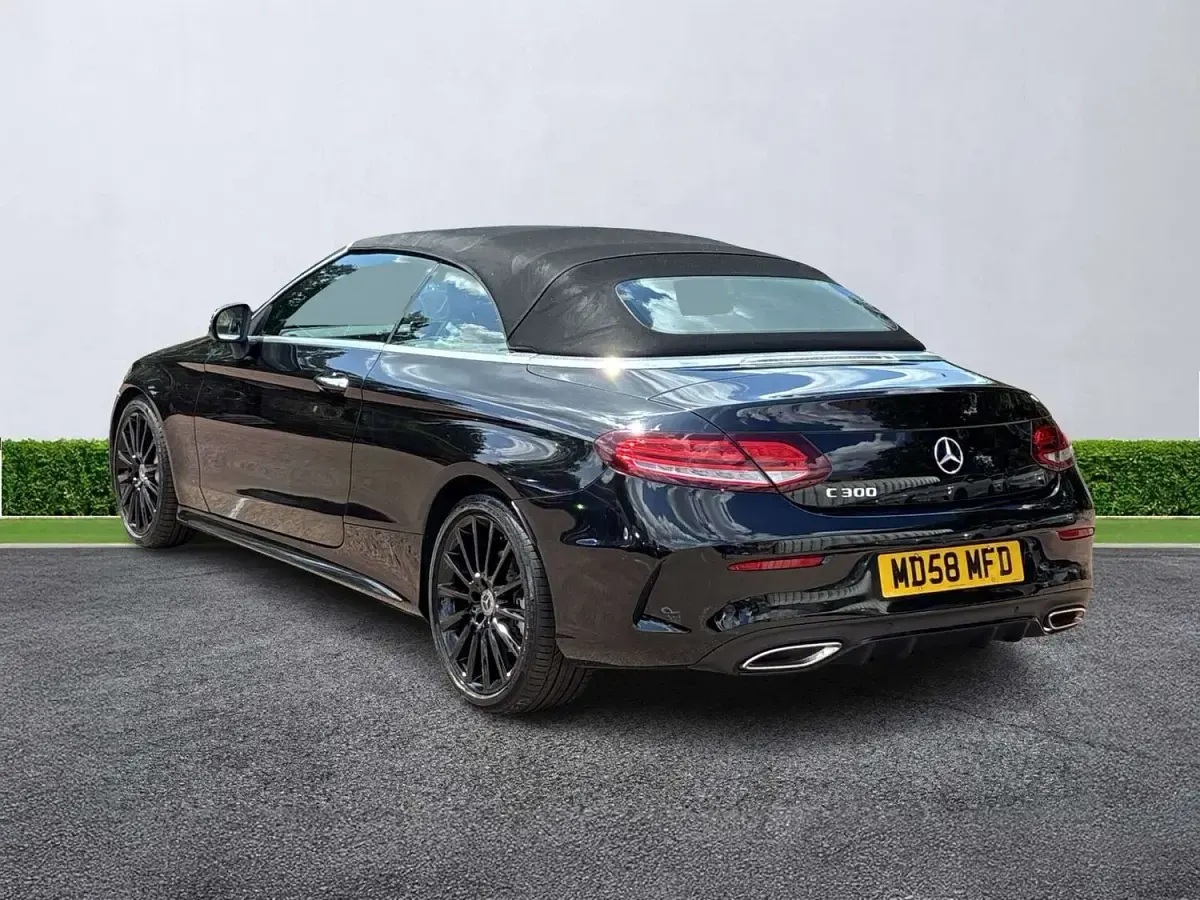 Used Mercedes C300 AMG line 2023 Black Cabriolet
