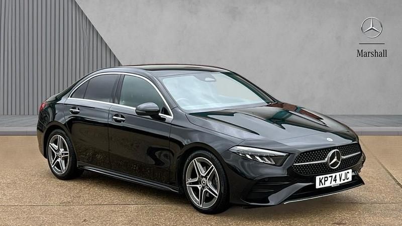 Cosmos black metallic Used 2024 Mercedes A200 Executive Sedan | £24,480 (Fair price) - Image 1/4