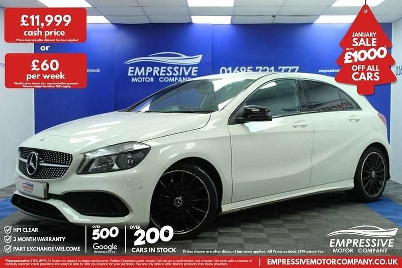 White Used 2017 Mercedes A180 Executive Hatchback | £11,999 (A bit pricey) - Image 1/4