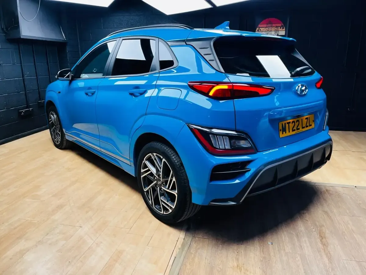 Gebraucht Hyundai Kona N Line 120 PS (88 kW) 2022 Blau SUV