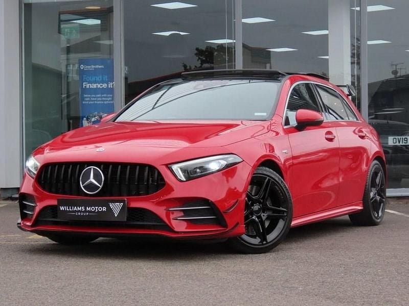 Red Used 2019 Mercedes A35 AMG Premium Plus Hatchback | £25,995 (Fair price) - Image 1/4