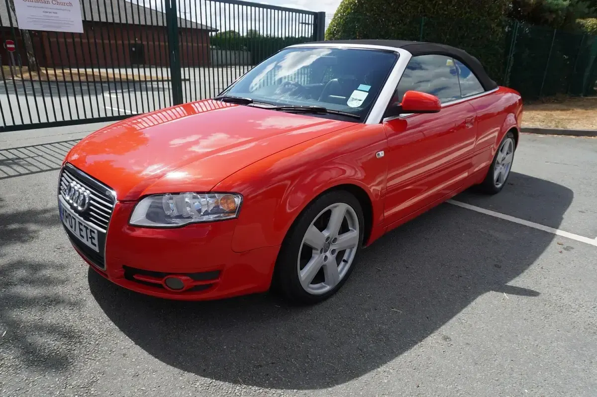 Used Audi A4 Cabriolet S-Line 2007 Red Cabriolet