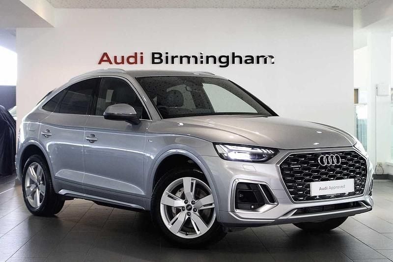 Silver Used 2021 Audi Q5 S-Line SUV | £28,490 (Fair price) - Image 1/4