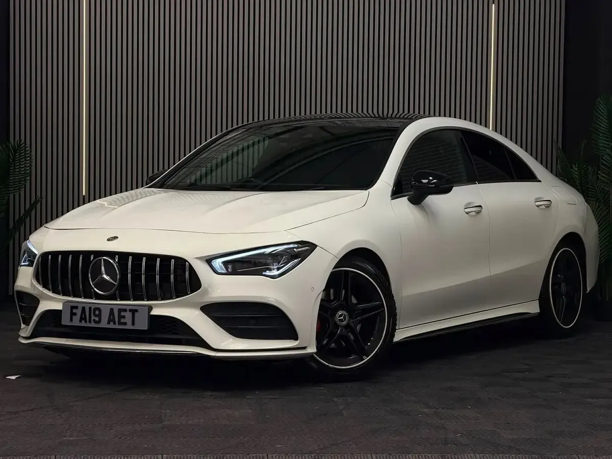 Used Mercedes CLA180 AMG line 2019 White Sedan