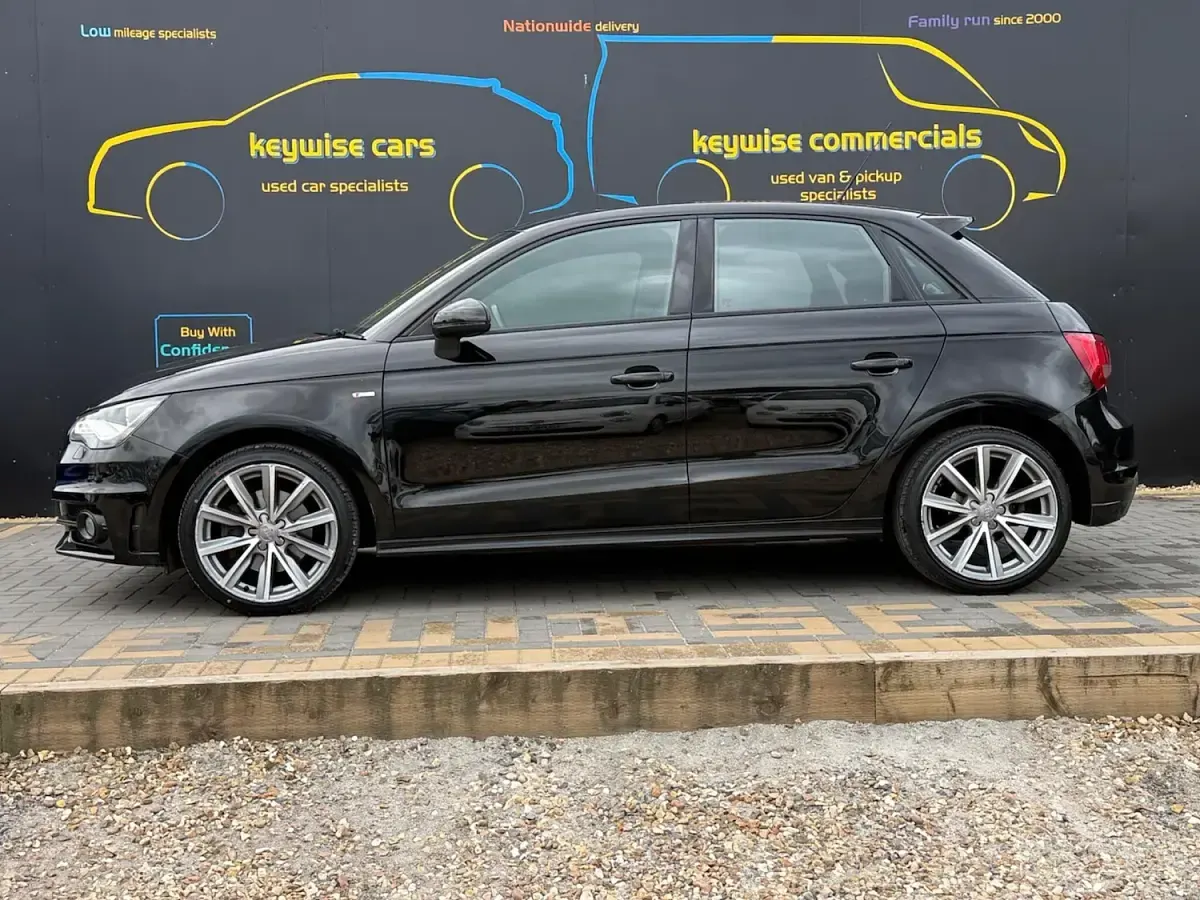 Used Audi A1 S-Line 116 HP (85 kW) 2015 Black Hatchback